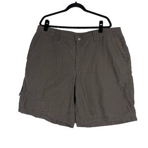 Columbia Brown Cotton Flat Front Cargo Short - Men’s 42